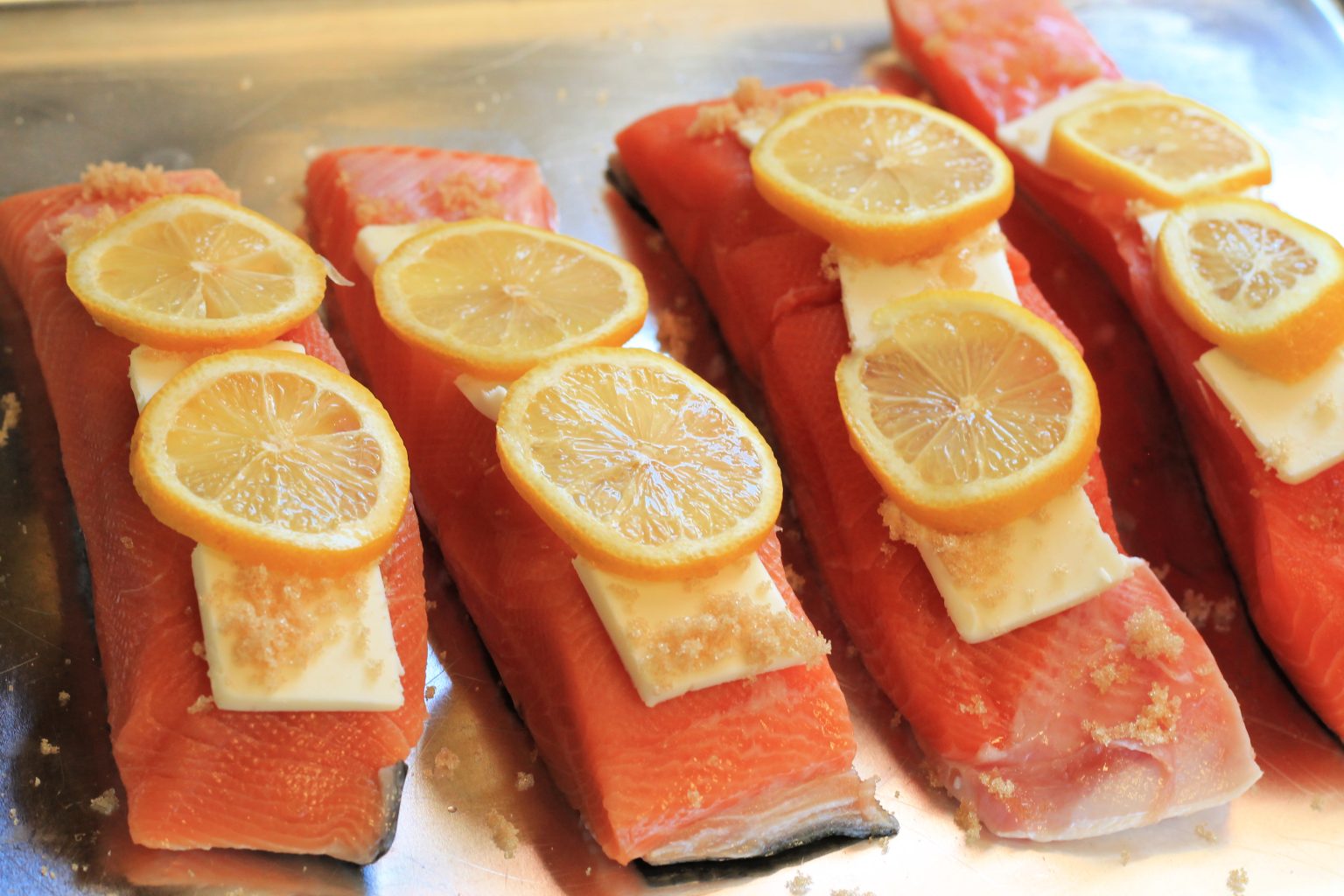 Lemon Butter Grilled Salmon - Nelson Road Garden