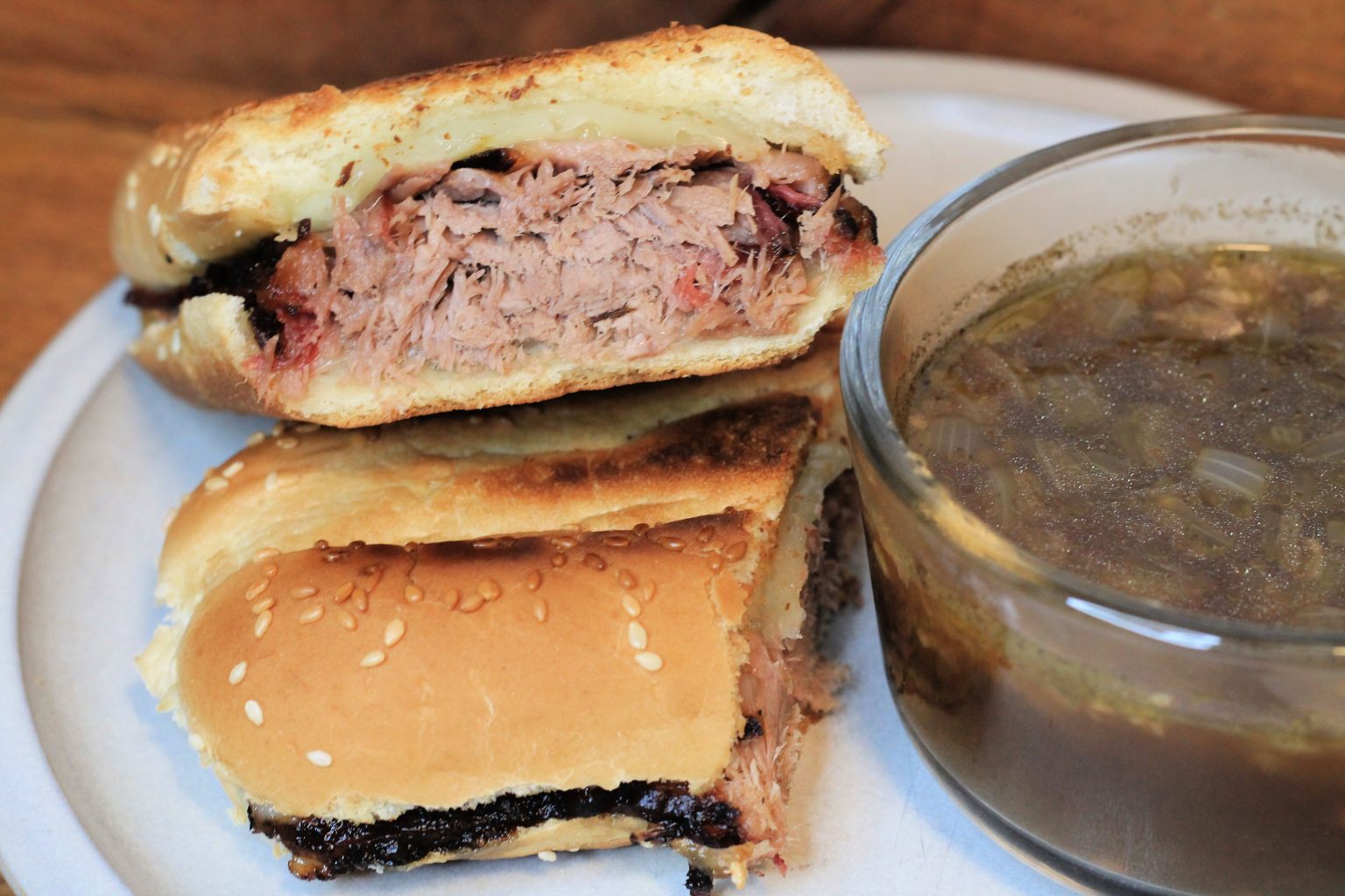 Brisket French Dip Sandwiches Nelson Road Garden