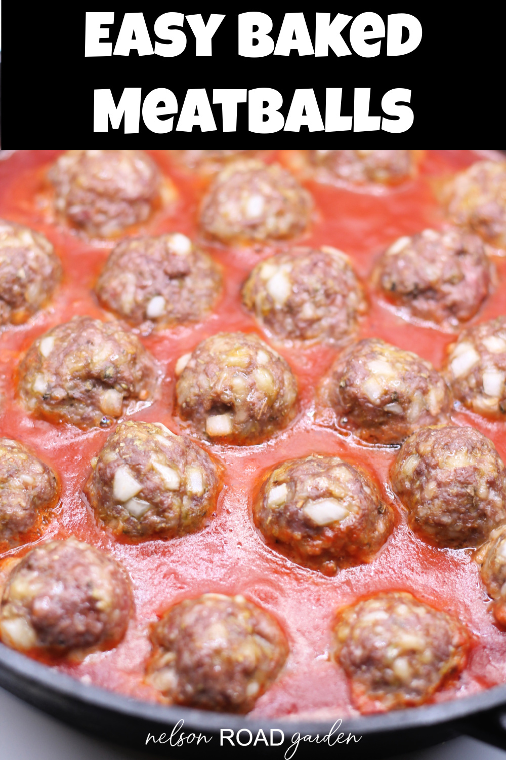 Easy Baked Meatballs - Nelson Road Garden