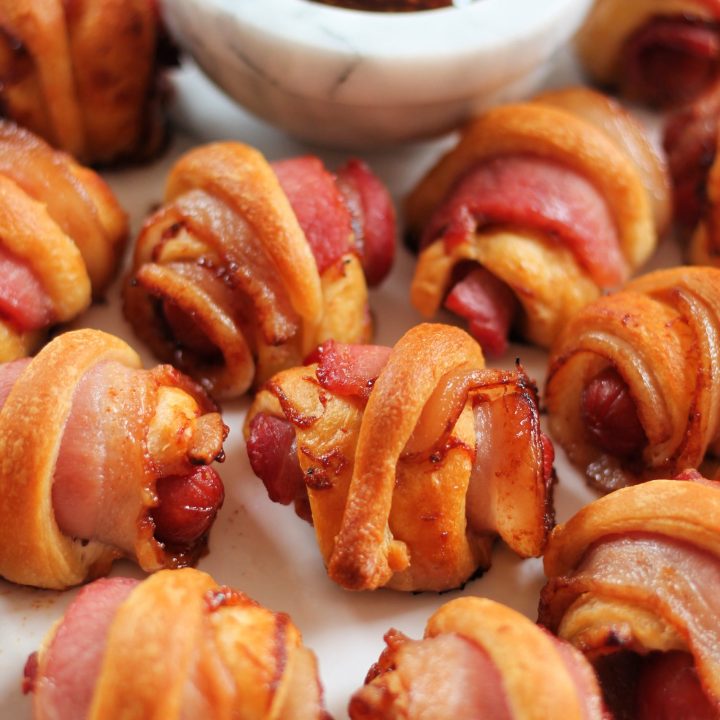 barbecue bacon pigs in a blanket