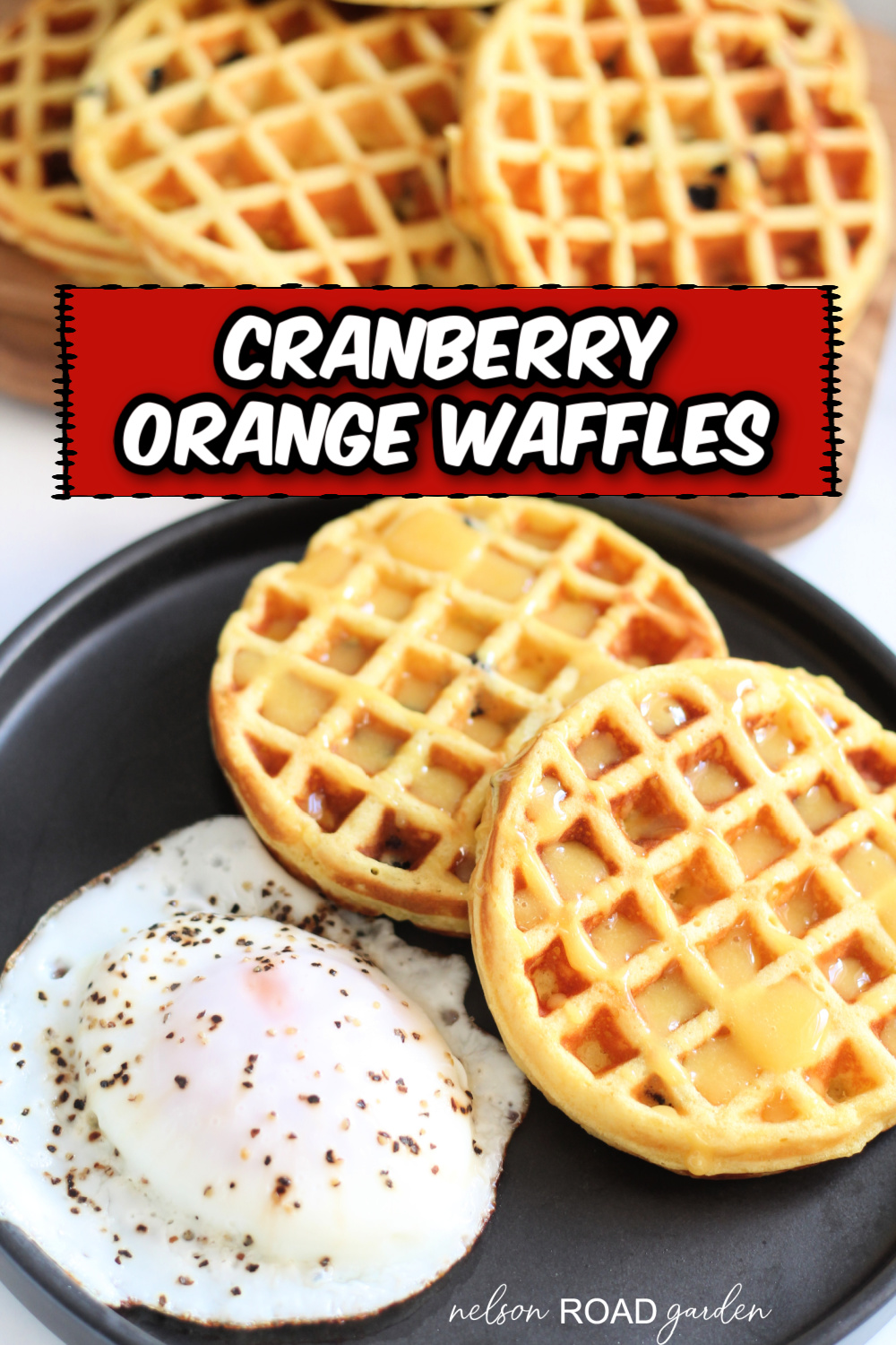 Cranberry Orange Waffles - Nelson Road Garden