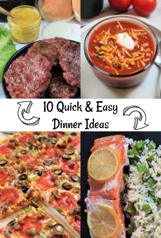 10 quick & easy dinner ideas