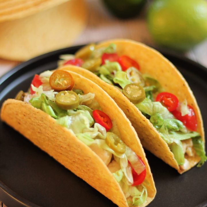 Lime chicken tacos