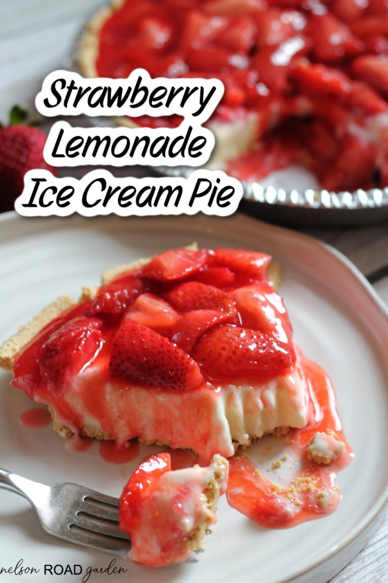 Strawberry Lemonade Ice Cream Pie Nelson Road Garden