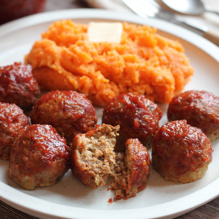 Baked Barbecue Meatballs