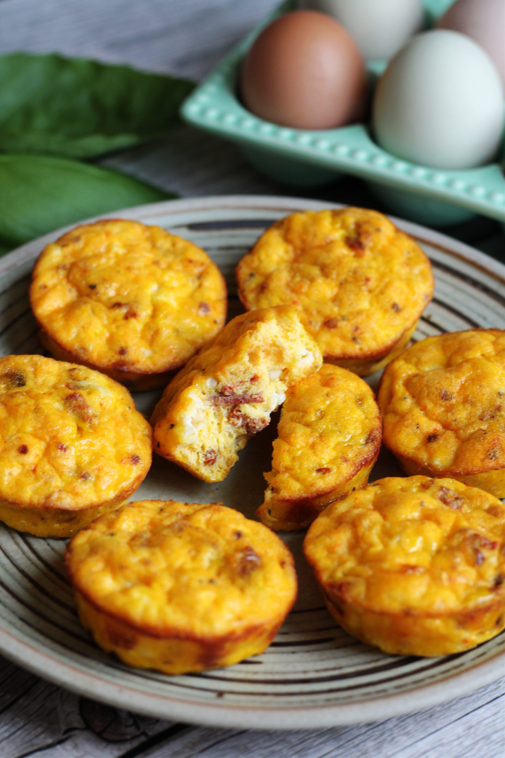 Feta and SunDried Tomato Egg Muffins Nelson Road Garden