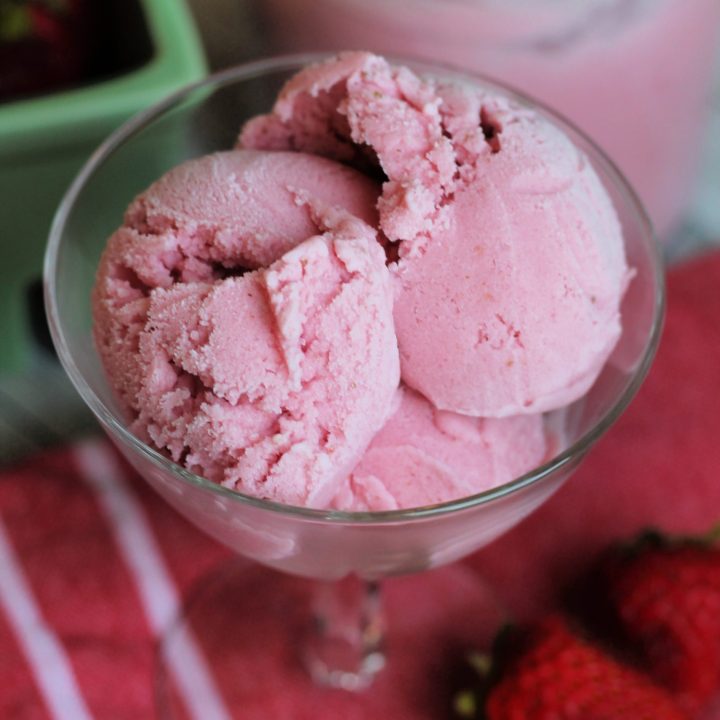 Ninja Creami Strawberry Ice Cream