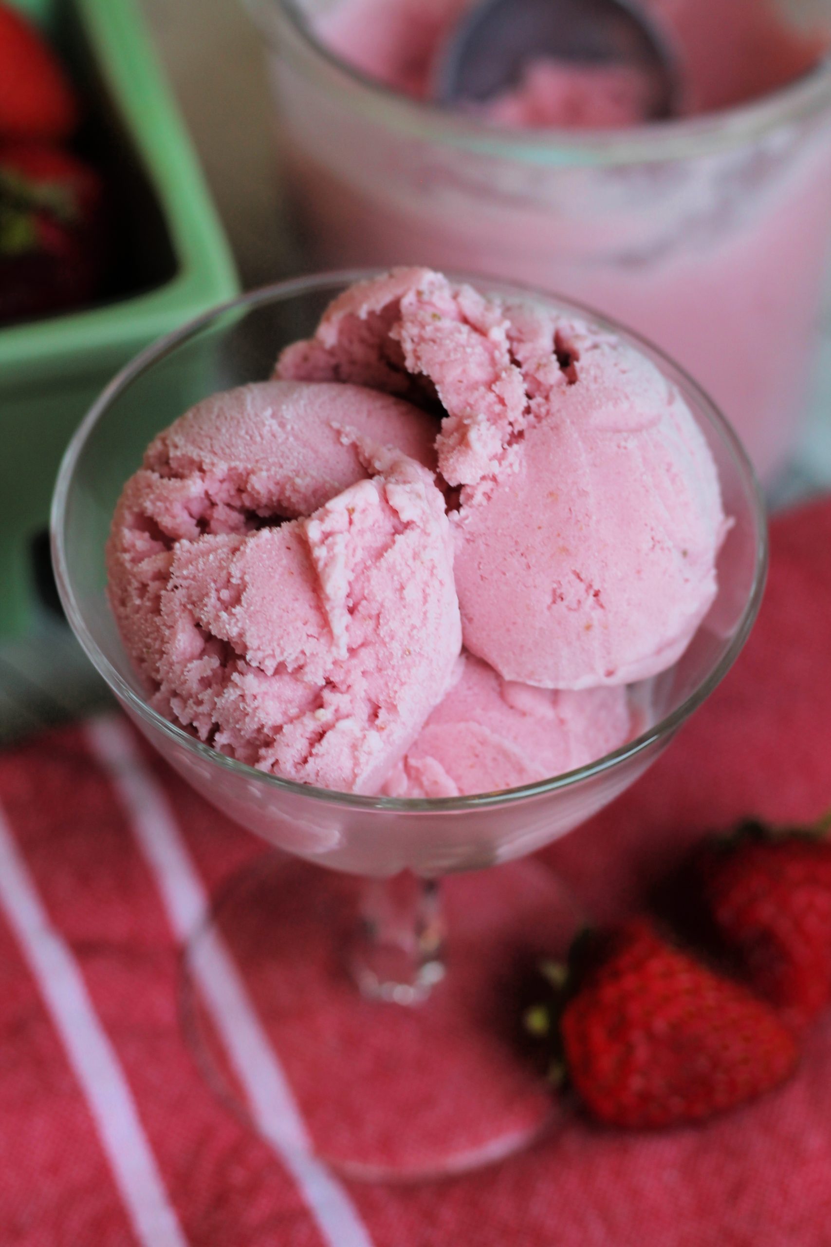 Ninja Creami Strawberry Ice Cream - Nelson Road Garden