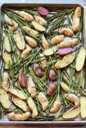 Roasted Potatoes and Asparagus