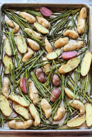 Roasted Potatoes and Asparagus