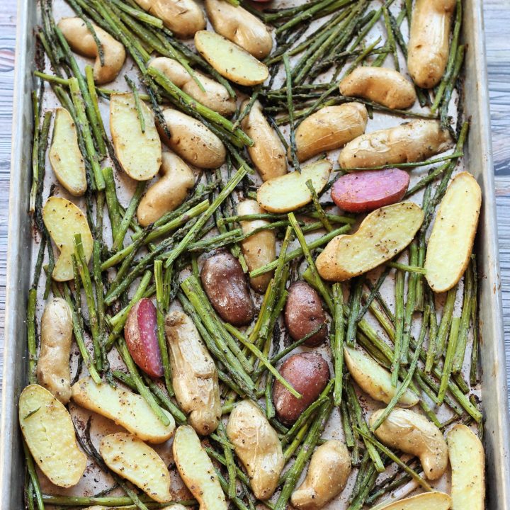 Roasted Potatoes and Asparagus