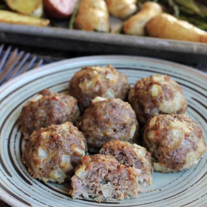 easy baked pork meatballs