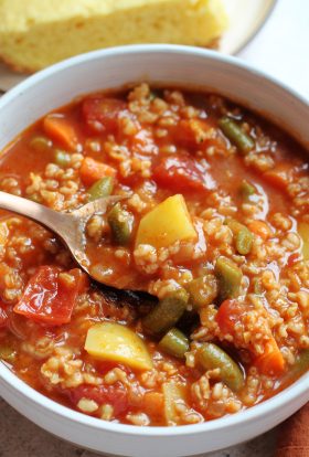 vegetable rice soup