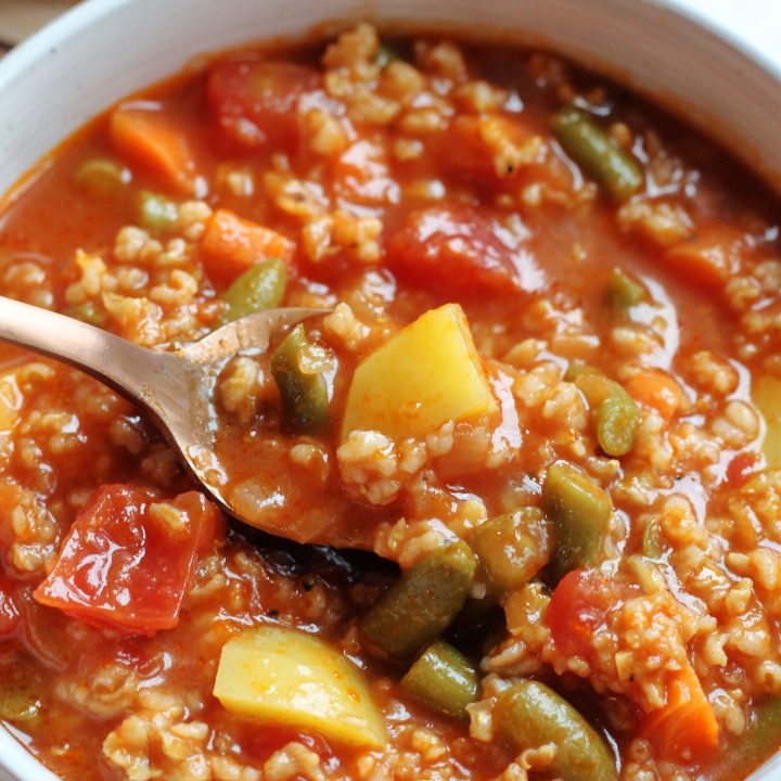 vegetable rice soup