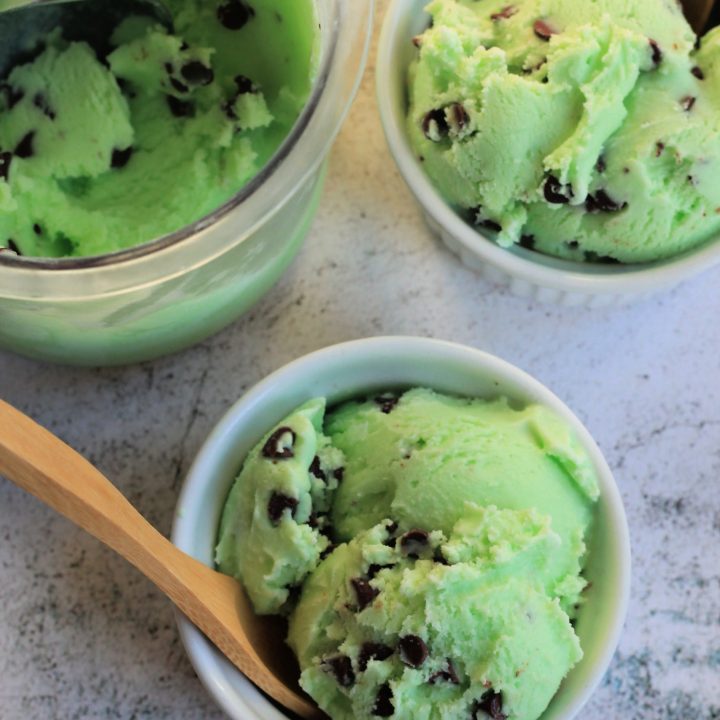 ninja creami mint chocolate ice cream