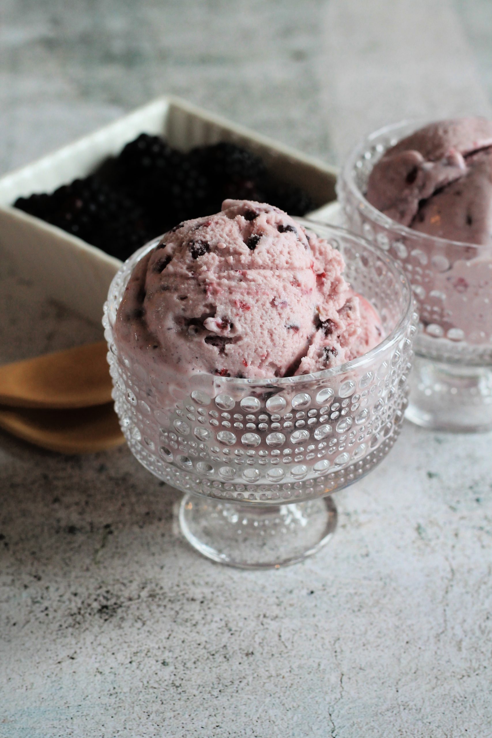 Ninja Creami Blackberry Ice Cream - Nelson Road Garden